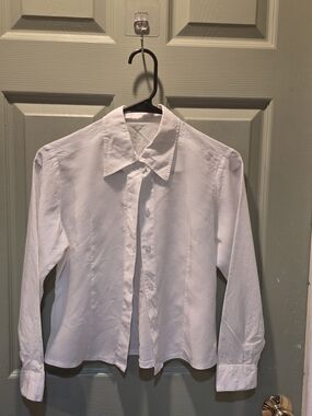 Classic White Button-Down Women's Shirt